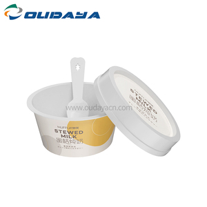 Cốc Sữa Chua Gelato Nhựa Phun Nhựa Pp Dùng Một Lần 170Ml 100G Hộp Đựng Bồn Tắm Có Nắp Đậy Và Muỗng - Product Image 6