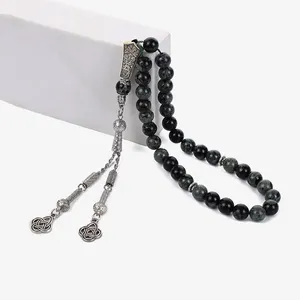 8MM 33 rosary bead gift Muslim prayer beads toptan tesbih black kehribar tesbih misbaha islamic tesbih gifts