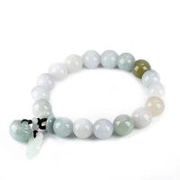 Pulsera de cuentas de piedra natural de Jade para mujer, amuleto de la suerte, piyao, buena suerte, Feng Shui, 2022