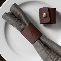 Anneau de serviette en matériau divers, clip de table d'hôtel, modèle simple et sportif quatre saisons L-138, boucle de nappe en sachet OPP