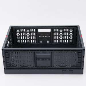 Katlanabilir plastik sebze sandık tarım ciro hasat sepetleri istiflenebilir kutuları hareketli tote plastik kasalar - Product Image 4