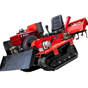 Cultivador rotativo de Tractor de alta resistencia, motocultor giratorio multifuncional para granja y jardín