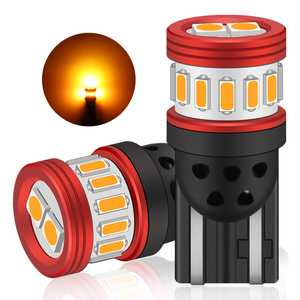 W5w CANBUS T10 12 + 2smd Led xe bóng đèn tự động Trắng Đỏ Vàng băng màu xanh chỉ số ánh sáng lỗi miễn phí Điều kiện Mới - Product Image 1