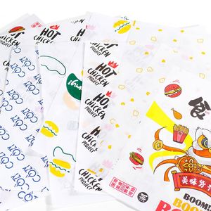 ZJPACK Food Grade Greaseproof PE <b>Paper</b> Printable Sandwich <b>Wrapping</b> for Cake Bread Hamburger - Product Image 6