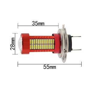 Luces antiniebla para coche H4 H7 de alta luminosidad con lente de 106 LED, luces antiniebla 4014, faros delanteros - Product Image 4