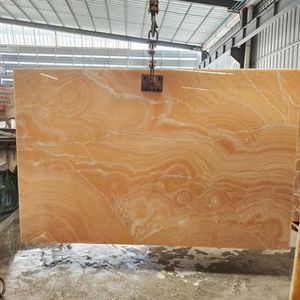 سعر رخام العقيق العسلي الطبيعي - لوحة حائط من حجر العقيق المضاء من الخلف - مقاومة للماء للاستخدام الداخلي في المطبخ والسلالم - Product Image 6