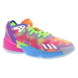 Adidas D.O.N. Chaussures de basket-ball unisexes Issue 4, design tie-dye multicolore - Product Image 2