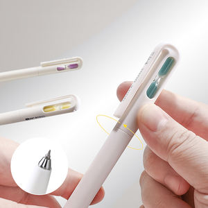 Быстросохнущая Вращающаяся ручка с двумя бусиками, креативная практичная нейтральная ручка для подписи, синие чернила, пластиковый материал 0,5 мм - Product Image 4