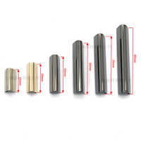 Haute qualité Rectangle métal denté vêtements queue pince ceinture embouts en laiton ceinture accessoires