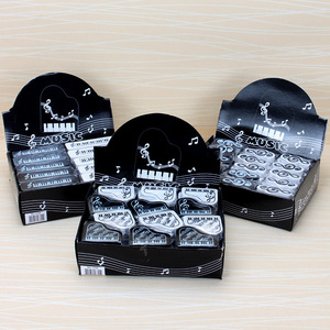 Borrador de Música con Forma de Piano, Notas Musicales, Triángulo Alto, Patrón de Teclado, <span class=keywords><strong>Plastilina</strong></span>, Forma de Dibujo Animado para Estudiantes - Product Image 2