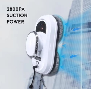 Robot de nettoyage de vitres intérieur/extérieur anti-poussière, faible niveau sonore, télécommande électrique 2.4G via application, pour usage hôtelier et domestique - Product Image 2