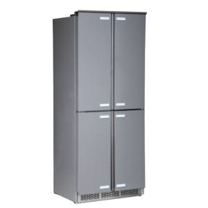 ثلاجة بأربعة أبواب سعة 355 لتر من الفولاذ المقاوم للصدأ مع مجمد سفلي خالية من الصقيع وكفاءة طاقة من الدرجة الأولى - Product Image 4