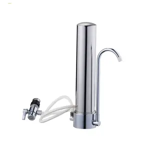 Household use counter top candle ceramic water filter purifier single stage