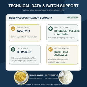 Pellets de <span class=keywords><strong>cire</strong></span> <span class=keywords><strong>d</strong></span>'<span class=keywords><strong>abeille</strong></span> jaunes et blanches pour la fabrication de savons et de soins de la peau - Matière première cosmétique naturelle - Product Image 5