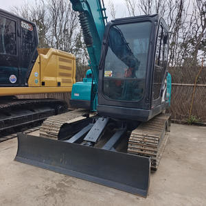 Mini excavatrice Kobelco Sk75 7 tonnes de garantie d'un an pelle sur chenilles d'occasion de haute qualité moteur moteur pompe engrenage bon état - Product Image 6