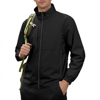 Vente en gros Veste coupe-vent de haute qualité Veste légère personnalisée pour hommes Manteau de travail coupe-vent Veste imperméable à coquille souple