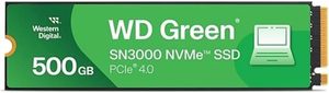 สำหรับ SSD ภายในแบบ NVMe รุ่น SN3000 ความจุ 500GB/1TB/2TB สีเขียว Gen4 PCIe M.2 2280 ความเร็ว 5000 MB/s สำหรับเดสก์ท็อป WDS500G4G0E การถ่ายโอนข้อมูลความเร็วสูง อ่านได้ถึง - Product Image 2