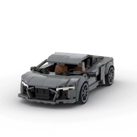 Briques de construction de voitures MOC personnalisées, jouet de bricolage, modèle de voiture de sport pour adultes, cadeau, plastique ABS, échelle 1:12