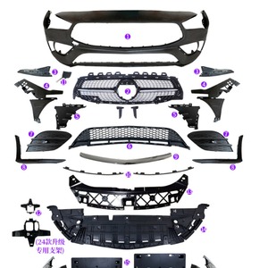 Marco de Cubierta de Parachoques Delantero para Mercedes Claclass W118, L1188855101 R1188855201, Plástico Mate - Product Image 2