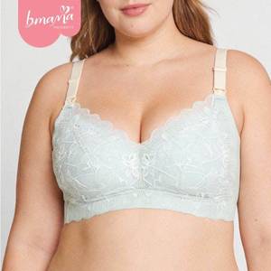 ComfortCare Full Coverage Plus Size Nursing <b>Bra</b> with Lace Details Premium Seamless Plus Size Maternity <b>Bra</b> with Floral Lace Desi - Product Image 1