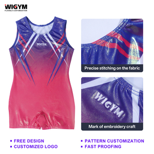 Disfraz de gimnasia para niños personalizable, disfraz de ballet sin mangas, disfraz de gimnasia con impresión digital - Product Image 2