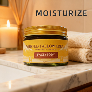 Зимний уход за кожей: Халяльный бальзам из говяжьего жира с медом, органический крем из говяжьего жира с пептидом меди GHK-Cu и синим гельем - Product Image 2