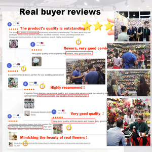 Centres de table personnalisés de luxe modernes en fleurs artificielles, arrangement de pivoines en soie, décorations de mariage, décoration de fond - Product Image 5