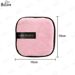 Tampons en tissu pour le visage en coton biologique Bambus arc-en-ciel avec logo personnalisé tampons carrés lavables démaquillants - Product Image 3