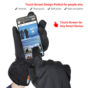 Gants chauffants à batterie électrique pour écran tactile, pour sms thermique, gants chauds d'hiver pour vélo de Ski - Product Image 2