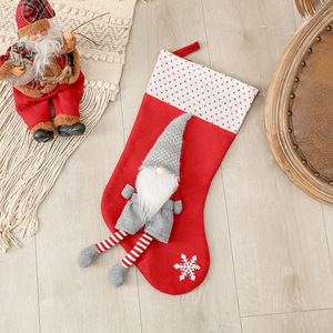 Gnomes nains sans visage feutre chaussettes <span class=keywords><strong>de</strong></span> Noël nordique <span class=keywords><strong>Vintage</strong></span> bas <span class=keywords><strong>de</strong></span> Noël - Product Image 4