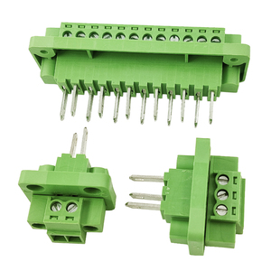 3.5mm Pitch Complete Male & Female Through-Wall Solderless <b>Terminal</b> Block Set with Flange, Tool-Free Connection, Panel Mount - Product Image 5