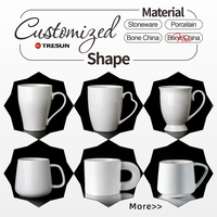 Tasses à Thé et Café en Porcelaine de 11 oz, Logo Personnalisé Imprimé, Tasses en Céramique Blanches de 15 oz, Fournisseur de Tasses Imprimées avec Revêtement Sublimable
