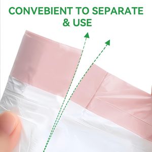 <b>Blue</b> Square Bottom Disposable PE Garbage Bags with Heat Seal Household Use <b>Roll</b> - Product Image 3