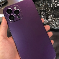 Coque de téléphone Business Premium à pression en métal avec film d'objectif pour iphones 15 14 13 12 pro max 15 Plus Simple Cover