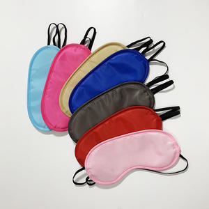 Masque de sommeil léger Airline Couverture de visière douce et confortable Masque de sommeil en polyester multicolore sans coussinet nasal - Product Image 2