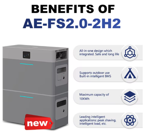 ESS AE-FS2.0-2H2 AC-Gekoppeltes Balkon-Energiespeichersystem All-in-One mit Wechselrichter und 10 kWh Lithium-Ionen-Batterien - Product Image 6
