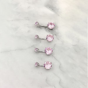 WMPR007 Round Zircon Navel Piercing 925 <strong>Sterling</strong> <strong>Silver</strong> <strong>Belly</strong> Ring for Women Body Jewelry Luxury Wedding <strong>Belly</strong> Button Ring - Product Image 3