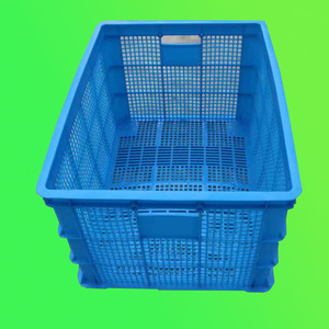 ลังพลาสติกสีน้ำเงิน 765x563x410 มม. แบบตาข่าย ซ้อนได้ กล่องพลาสติก HDPE ผลิตด้วยวิธีฉีดขึ้นรูป วัสดุใหม่ - Product Image 1