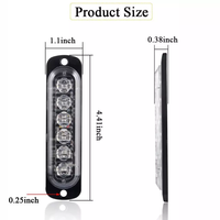 Luces de advertencia de emergencia para vehículos, luces Led sttúnicas para vehículos, 12V, 18W, rojo, azul, blanco, ámbar, venta directa de fábrica