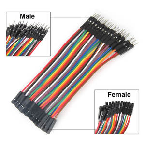 Cable de conexión personalizado Dupont Rainbow de 40 pines, 2.54 mm, 20 cm, macho a macho, cables de puente, arnés eléctrico - Product Image 3