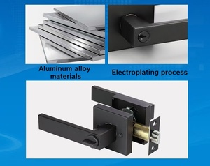 US Design Heavy Duty <strong>Door</strong> <strong>Knob</strong> Lock With Key Set Aluminum Privacy <strong>Door</strong> Lever Handles Turn-Button Lock High Security Anti-Theft - Product Image 6