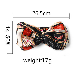 عصابة رأس قطنية مطبوعة جديدة مع زهور، ربطة شعر مرنة للنساء، إكسسوارات شعر عريضة - Product Image 4