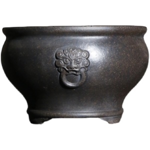 Maceta de Cerámica para Bonsái, Arcilla Morada, Diseño de Cara de Animal, Estilo Zen, Maceta China Antigua para Orquídeas - Product Image 5