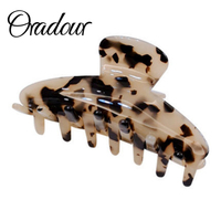 Oradour Elegant Sea Shell Design 8.5cm pinces à cheveux haut de gamme petits accessoires de cheveux en acétate pour les femmes en gros