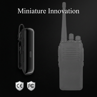 Mini Analog Telsiz UHF 400-480MHz 16 Kanal 0.5W 23g Kulaklıklı Eller Serbest Gizli Otel Restoran 0-1km Menzil İngilizce KE-03
