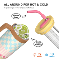 Venta al por Mayor de Termos Hong Ling de 1200 ml, Libres de BPA, Ecológicos, con Diseño de Dibujos Animados, de Acero Inoxidable, para Viaje