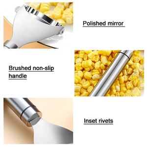 Pelador de Maíz de Acero Inoxidable <span class=keywords><strong>SHEIN</strong></span>, Pelador de Maíz Dentado, Utensilio de Cocina <span class=keywords><strong>para</strong></span> Frutas y Verduras - Product Image 5