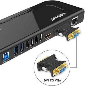 Base de Conexión Universal WAVLINK UG39DK4 VGA <span class=keywords><strong>USB</strong></span> para Estación de Trabajo, Compatible con Mac y Windows, con Doble Monitor 1080P y DisplayLink - Product Image 1