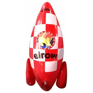 Custom New Design Inflatable Pvc Playground Rocket Toys for Kids
