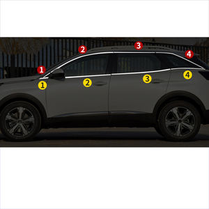 Lsrtw2017 In Acciaio Inox Finestra di Automobile Cromo Della Striscia Trim per <span class=keywords><strong>Peugeot</strong></span> 4008 Accessori Interni 2016 2017 2018 2019 <span class=keywords><strong>2020</strong></span> - Product Image 1